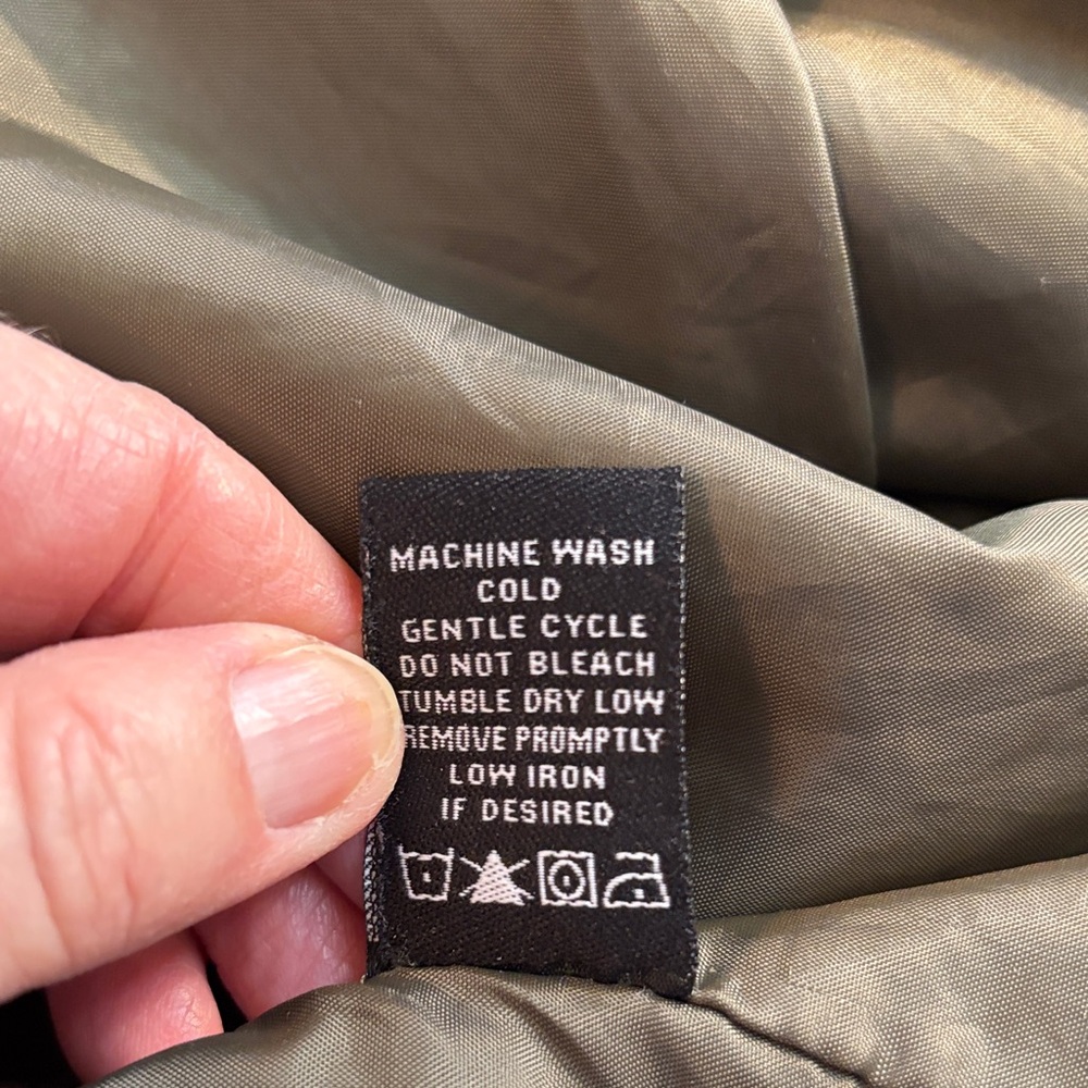 Urban Retro Army Green 100% Cotton Utility Jacket Lots of Pockets Size Large EUC - Picture 10 of 10